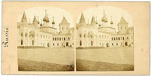 Stereo Russie, Russia, Moscou ou Saint Petersbourg ? Eglise à identifier, circa 1870