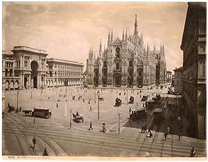 Italia, Milano, Piazza del Duomo, Brogi