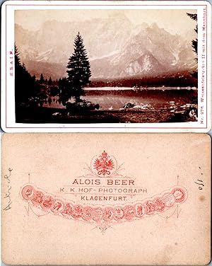 Autriche, aujourd'hui Italie, Österreich, Krain, Weissenfelser See mit dem Mannhart, circa 1870