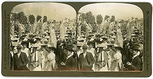 Stereo, H. C. White Co., U.S.A, St Louis, Sunday School Scholars singing America before the Louis...