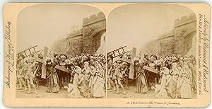 Stereo Jésus console les femmes de Jérusalem, chemin de croix, circa 1900