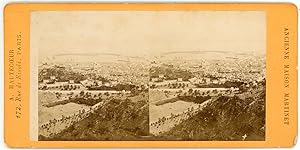 STEREO Italie, Italia, Messine, Messina, Panorama, Le port et la baie, Sicile, Sicilia, circa 1870