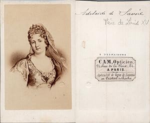 Desmaisons, Paris, La princesse Marie-Adelaïde de Savoie, mère du roi Louis XV, circa 1860