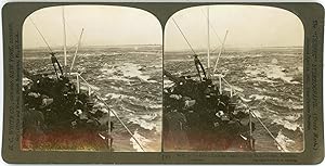 Stereo Canada, Montreal, In the famed Lachine rapids of the St. Lawrence, 1906