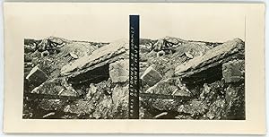 Stereo Abris bétonnés au sommet du Mont Haut, Guerre 1914-1918, bataille des Monts de Champagne