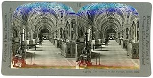 Stereo, Keystone View Company, Underwood & Underwood, The Library of the Vatican, Rome, Italy