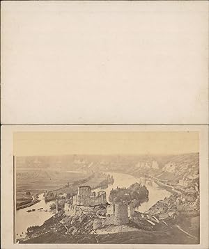 France, Les Andelys, Ruines du château fort de Château-Gaillard, circa 1870