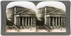 Stereo, Keystone View Company, H. C. White Co., The Pantheon, Rome, Italy
