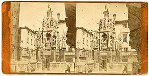 STEREO Italie, Italia, Vérone, Verona, Tombeaux des Scaligeri, circa 1870