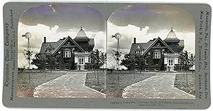 Stereo, USA, Nebraska, Fairview, country home of William Jennings Bryan near Lincoln, circa 1900