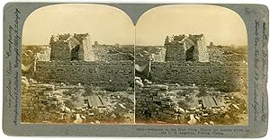 Stereo, Chine, China, Pékin, Beijing, The wall from which the Boxers fired, circa 1900