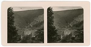 Stereo, Allemagne   Deutschland  Der Harz   Paysage à identifier, circa 1900