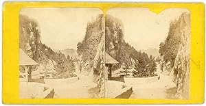 STEREO Route de montagne à identifier, circa 1870