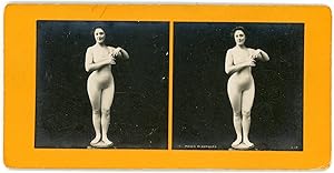 Stereo, Poses plastiques, Femme en justaucorps, modèle pour peintre ou sculpteur, circa 1900