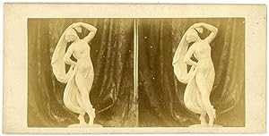 STEREO Sculpture, femme dansant avec un voile, circa 1870