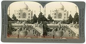 Stereo, Inde, India, Agra, The Taj Mahal, circa 1900