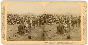 Stereo, South Africa, The Boers prisoners resting on the road from Paardeberg to Modder River, 1900