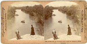 Stereo, Palestine, Le Jourdain et la Terre Promise depuis les hauteurs du Moab, 1900