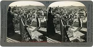 Stereo, Palestine, Bethlehem, David's city, South-West to Frank Mountain, circa 1900