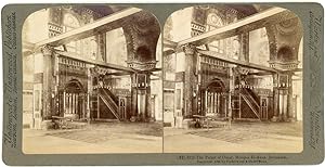 Stereo, Palestine, Jerusalem, The pulpit of Omar, Mosque El Aksa, 1896
