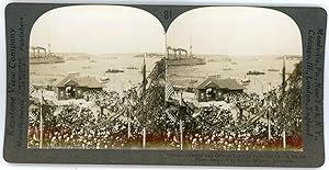 Stereo, Australia, Sydney, Admiral landing from the US, Man O'War steps, circa 1920