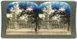 Stereo, USA, Pennsylvania, Philadelphia, Independence Hall, circa 1900