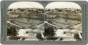 Stereo, Palestine, Mount Zion near Jerusalem, circa 1900