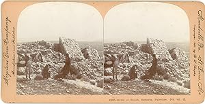Stereo, Palestine, Samaria, Ruines de Shiloh, 1900