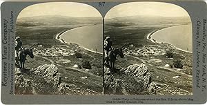 Stereo, Palestine, Plain of Gennesaret and the sea, from above Magdala to Upper Galilee, circa 1900