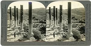 Stereo, Palestine, Samaria's magnificent temple, circa 1900