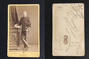 Sauvager, Fontainebleau, Homme nommé Jules en uniforme des Dragons du 9e, 1885