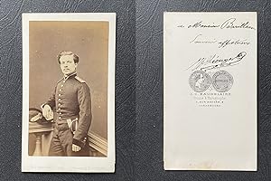 Baudelaire, Strasbourg, Jeune homme nommé Lécuyer en uniforme militaire, circa 1870