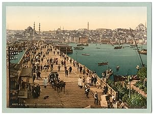 Türkei, Konstantinopel, Kara-Keuï-Brücke in Galata