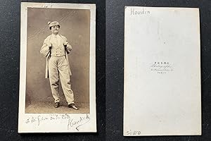 Pesme, Paris, Acteur, Le comédien Houdin, circa 1865, dédicacée
