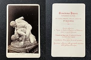 Italie, Italia, Florence, Firenze, Sculpture lutteurs, lottatori, circa 1870