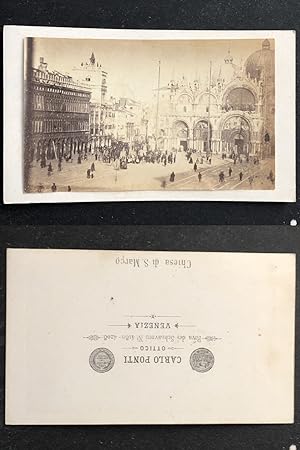 Italie, Italia, Venise, Venezia, Chiesa di San Marco, Basilique Saint Marc, circa 1870