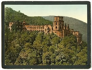 Allemagne, Heibelberg, Schloss, von der Terrasse aus gesehen