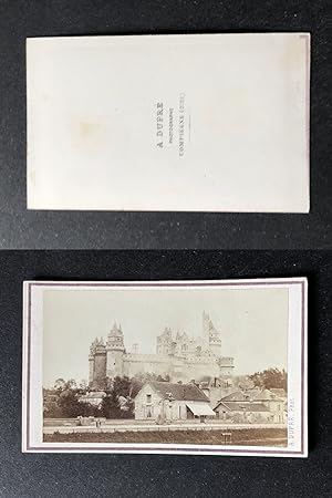 France, Le château de Pierrefonds restauré, circa 1870
