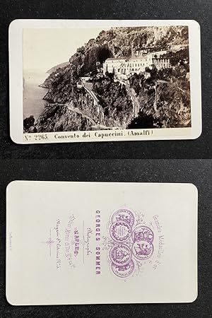 Italie, Italia, Amalfi, Convento dei Capuccini, Couvent des Capucins, circa 1870