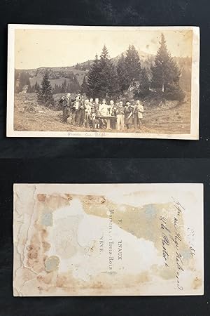 Suisse, Schweiz, Groupe au Righi Kaltbad, circa 1870