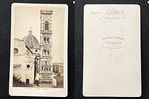 Italie, Italia, Florence, Firenze, le campanile de la cathédrale, circa 1870