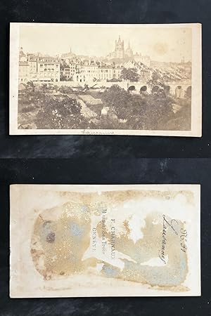 Suisse, Schweiz, Lausanne, vue générale, circa 1870