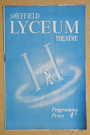 Sheffield Lyceum Theatre Programme. 5th October 1953.