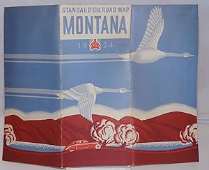 Standard Oil Company (Indiana) 1934 Official Road Map Montana