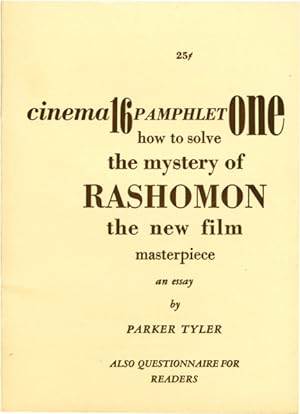 How to Solve the Mystery of Rashomon (Original pamphlet)