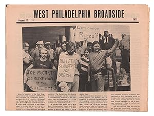 West Philadelphia Broadside, August 22, 1970