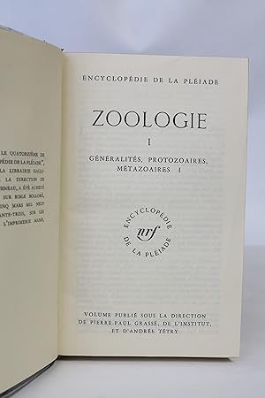 Zoologie, Tome 1
