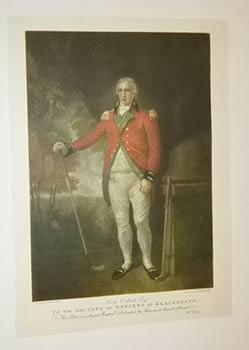 Henry Callender Esq're. To the Society of Goffers at Blackheath. Large Color format gravure Proof.