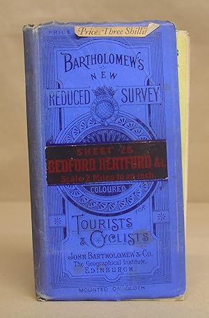 Bartholomew's New Reduced Survey [ Of England And Wales ] For Tourists And Cyclists - Sheet 25 Be...