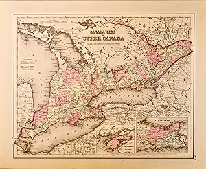 Canada West or Upper Canada [Map of]